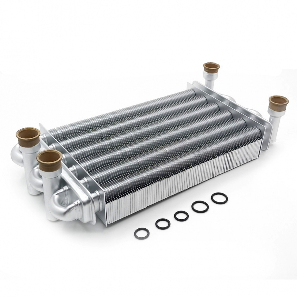 Бітермічний теплообмінник на газовий котел Baxi Main (Digit), Westen Quasar (Plus) 616170