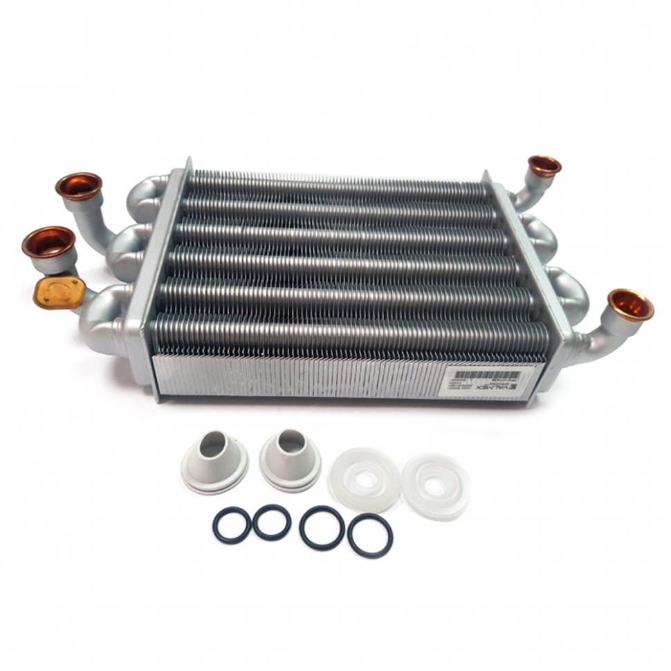 Теплообмінник бітермічний ОРИГІНАЛ на газовий котел BAXI Mainfour, WESTEN QUASAR D 5700520