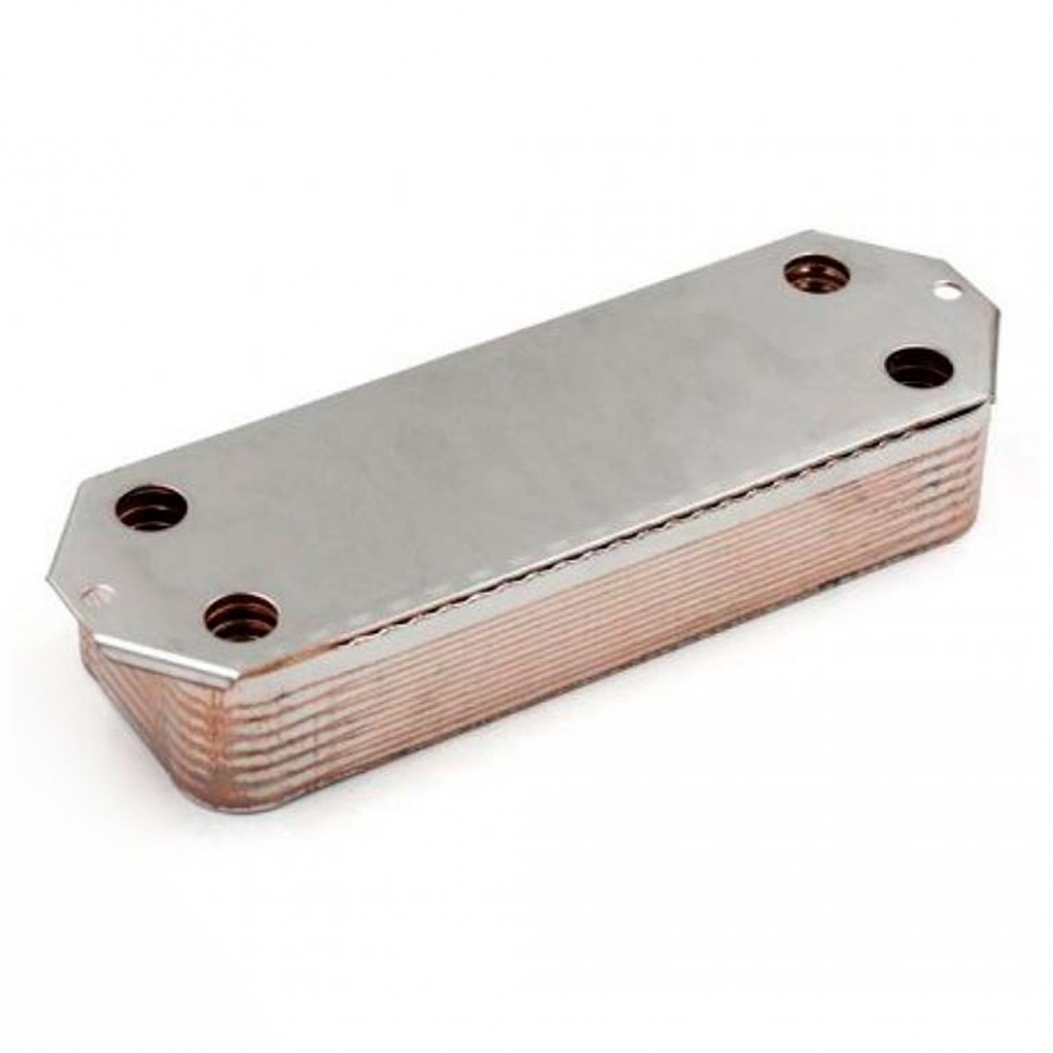 Теплообмінник вторинний на газовий котел Viessmann Vitopend WH0A 14 пластин 7822799