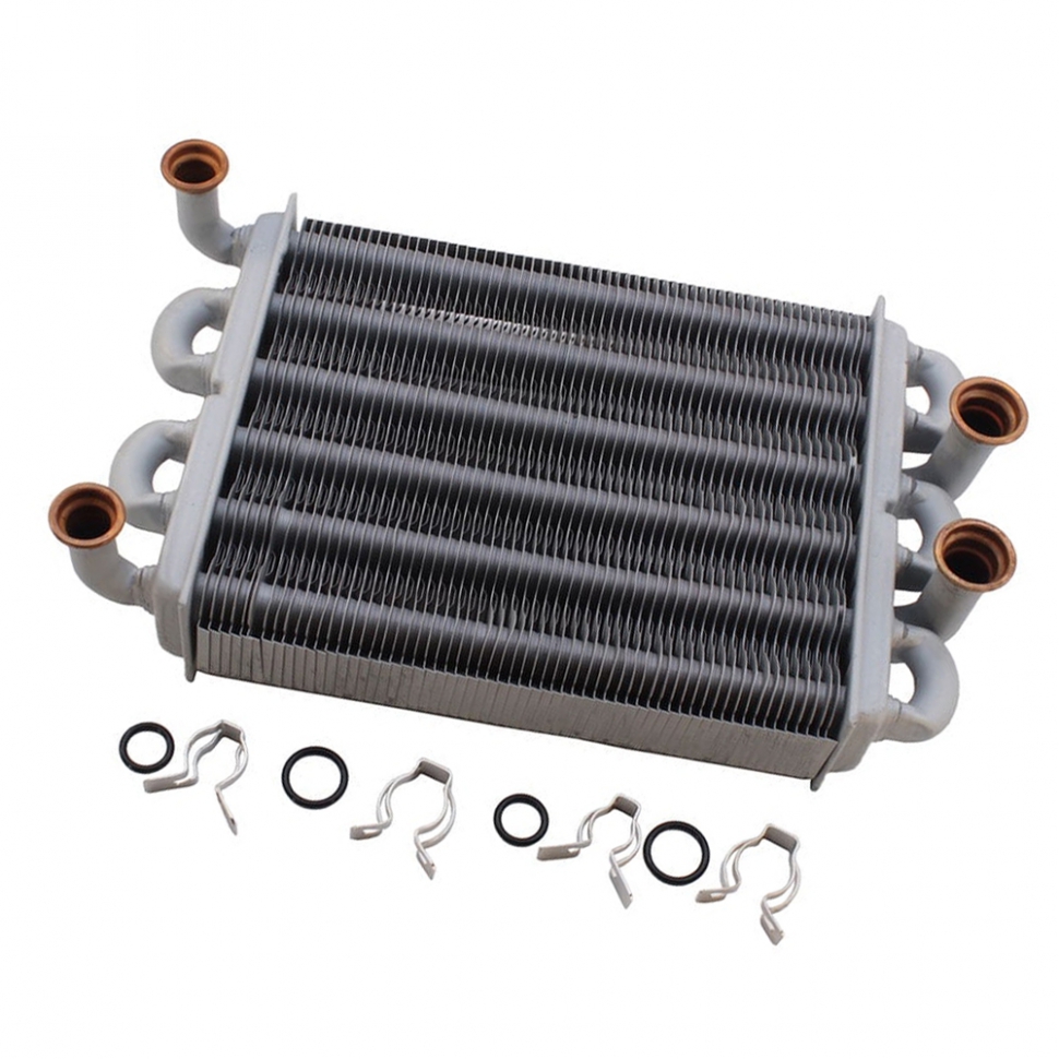 Теплообмінник бітермічний на газовий котел Ferroli Domiproject F32/C32, FerEasy F32/C32 39819910 37404311