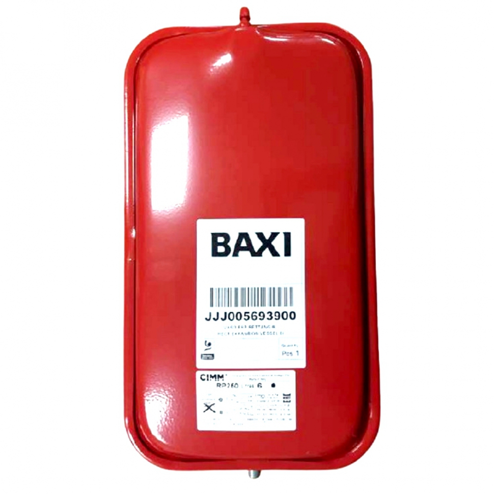Розширювальний бак 6л прямокутний на газовий котел Baxi Westen 5693900