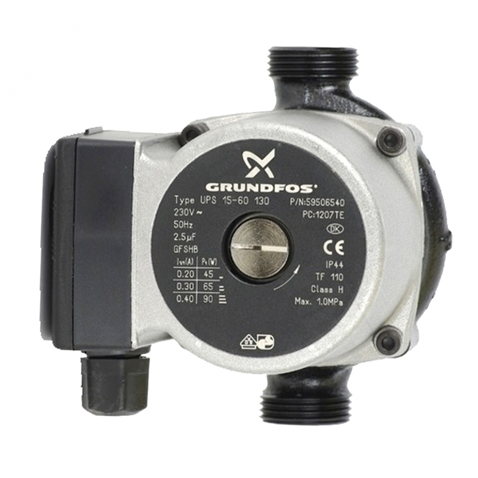 Насос циркуляційний Grundfos UPS 15-50 G1 H6 на газовий котел Baxi Slim, Galaxy 3611300